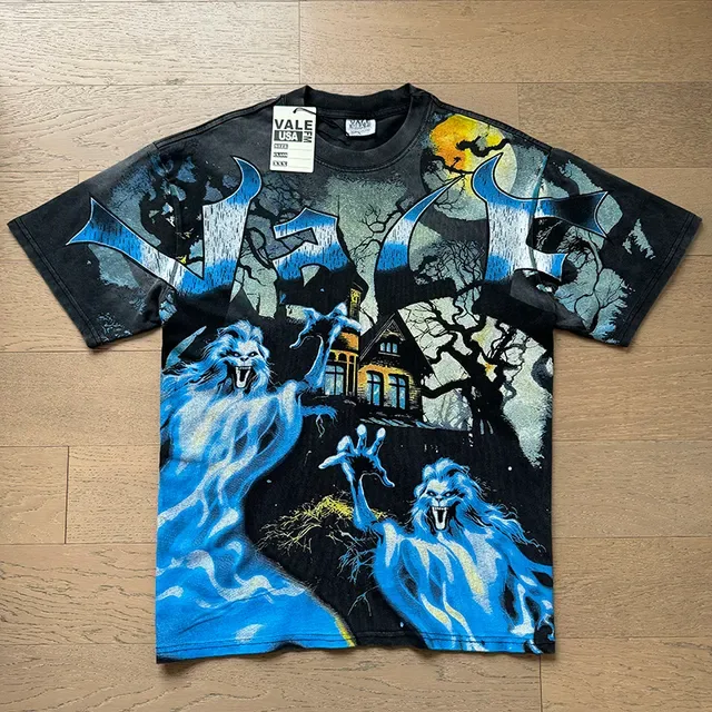 T-shirt noir Vale Forever imprimé graphique horreur 3