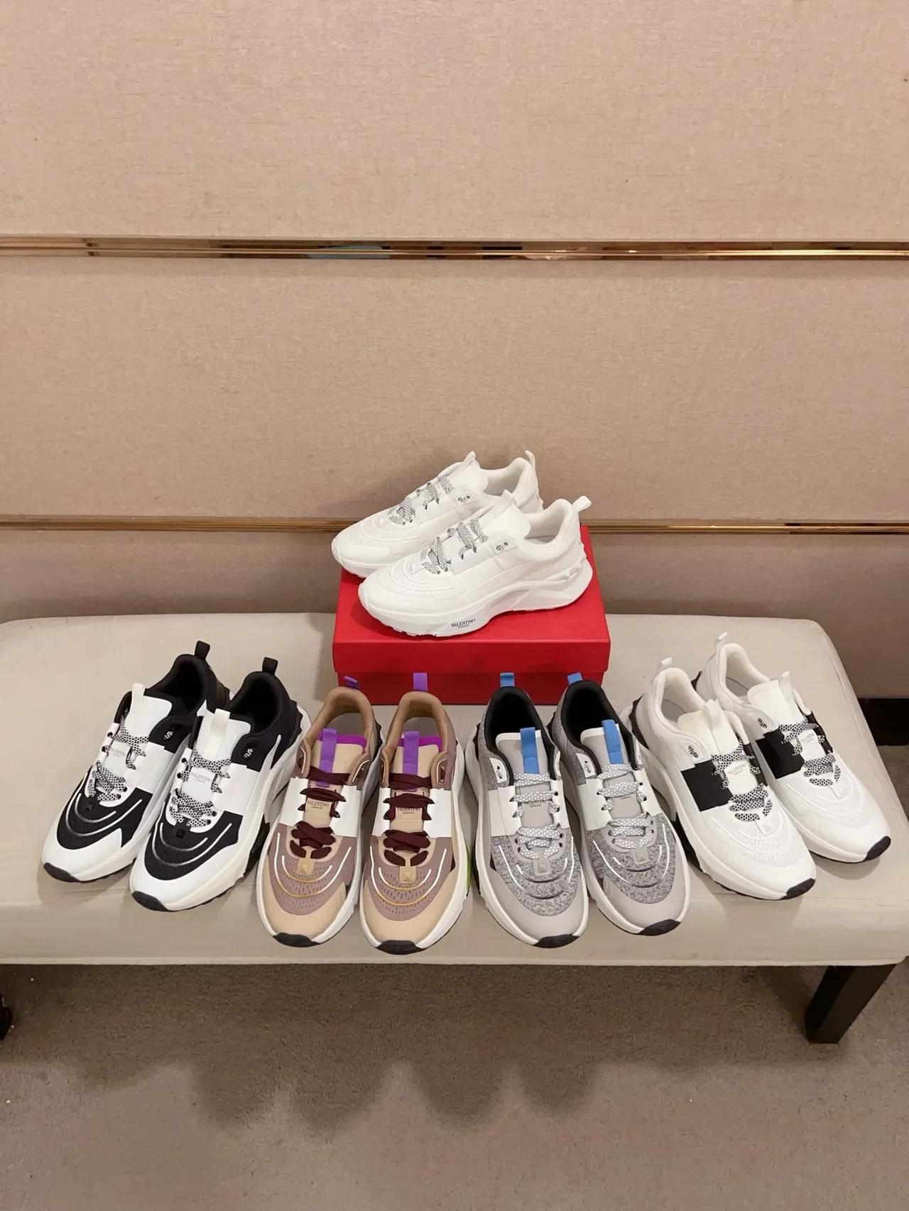 Valentino Garavani White Chunky Lifestyle Sneakers 2