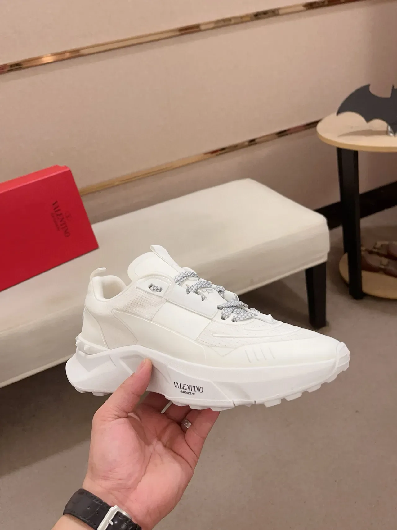 Valentino Garavani White Chunky Lifestyle Sneakers 5