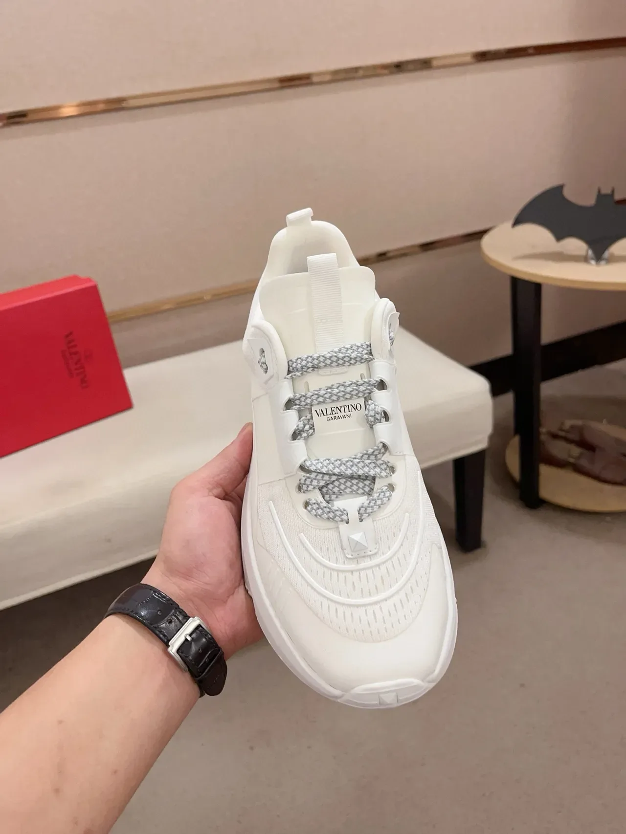 Valentino Garavani White Chunky Lifestyle Sneakers 6