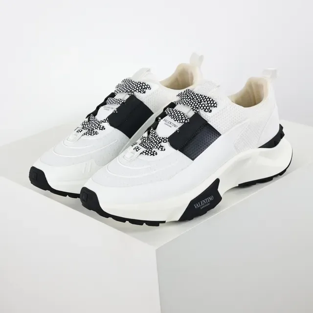 Valentino Open White and Black Lifestyle Sneakers 2