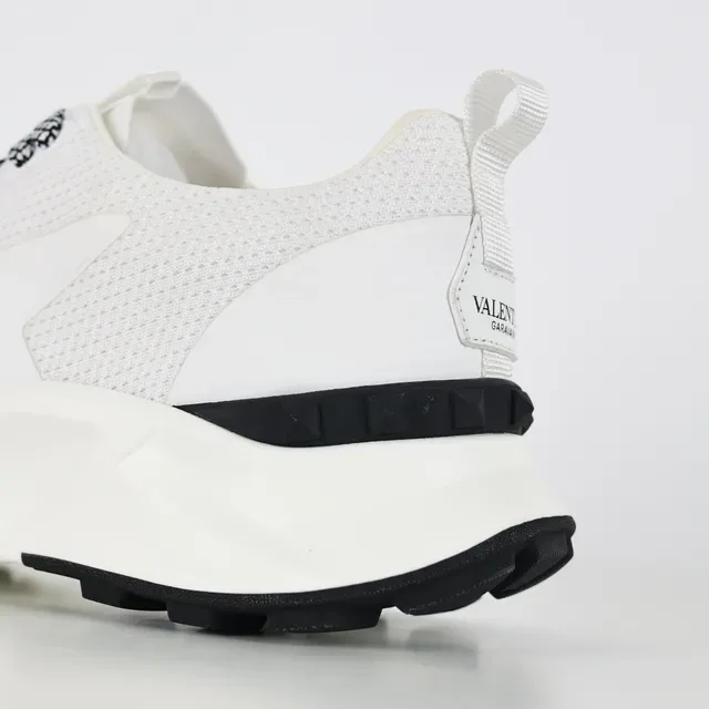 Valentino Open White and Black Lifestyle Sneakers 4