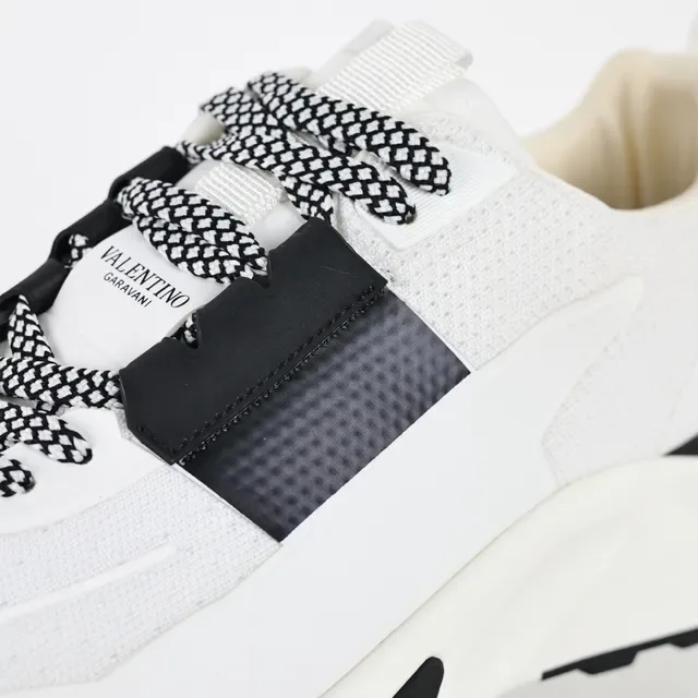 Valentino Open White and Black Lifestyle Sneakers 6