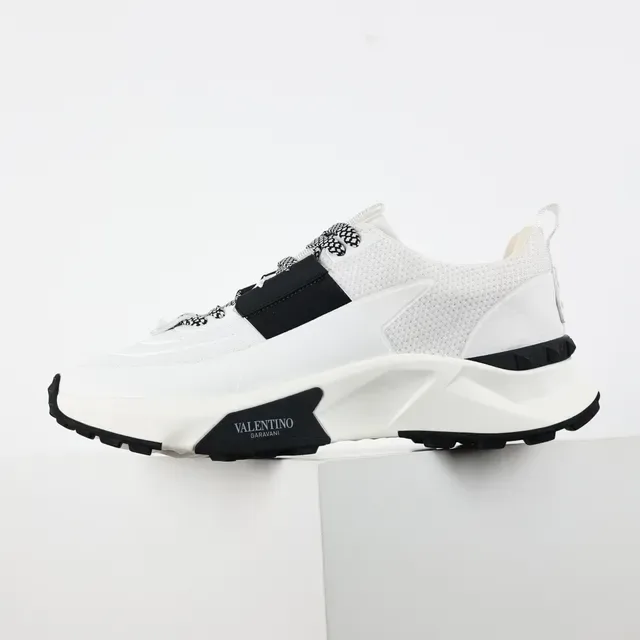 Valentino Open White and Black Lifestyle Sneakers 9