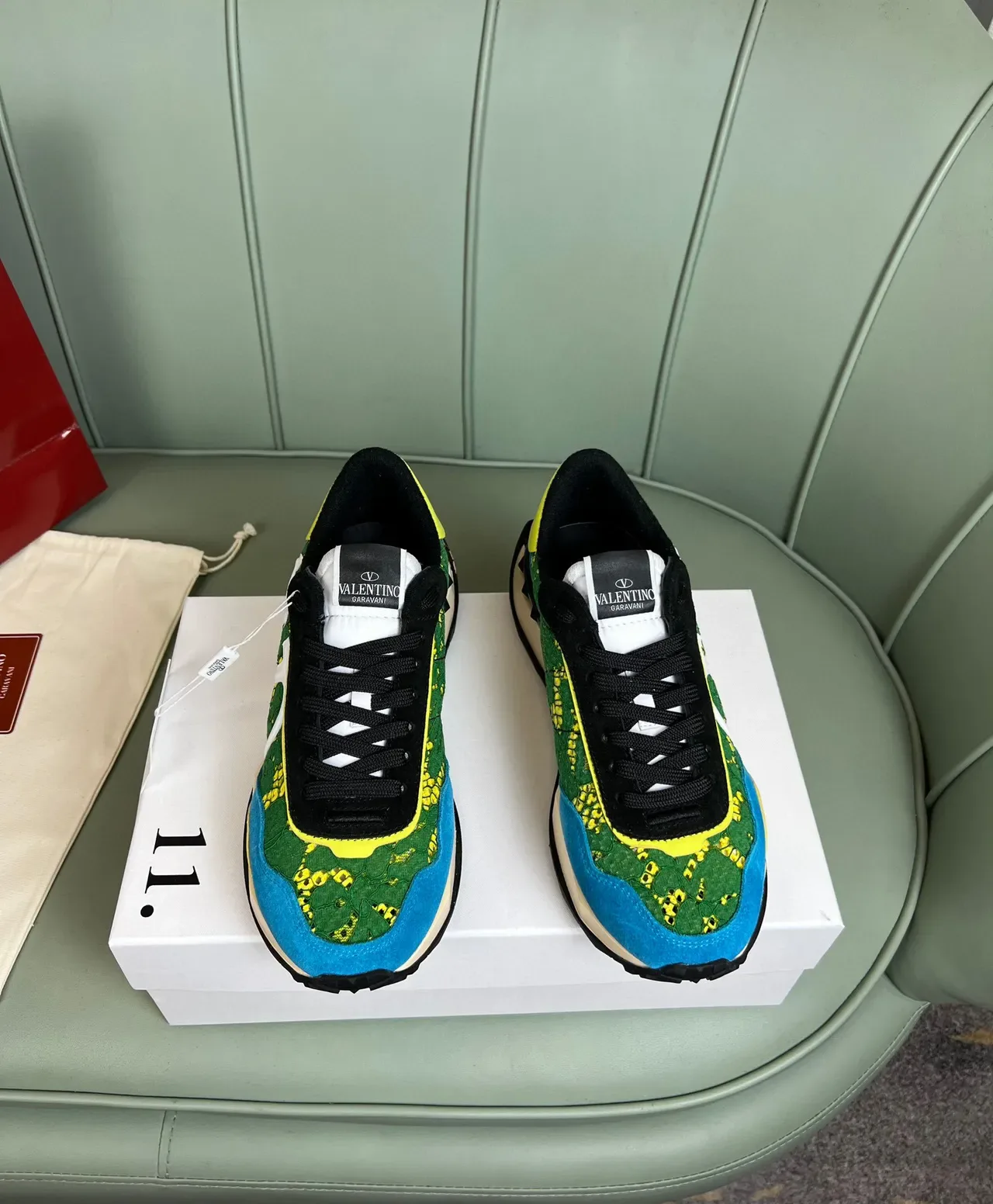 Valentino Run Away tênis lifestyle jacquard floral multicolor 9