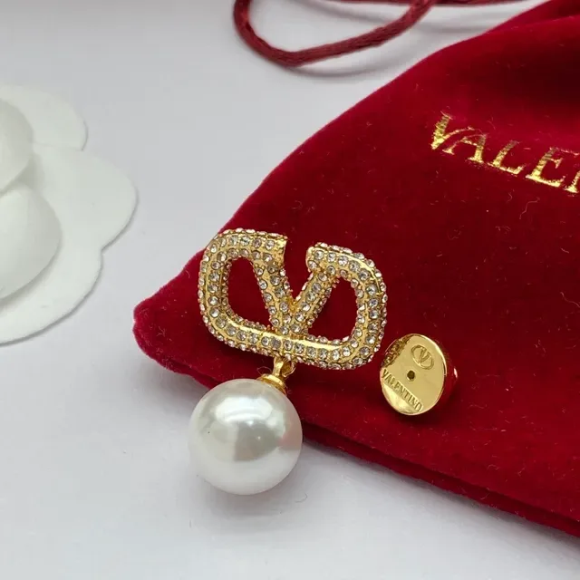 Valentino VLTN Pavé-Set পার্ল ড্রপ ইয়াররিংস 2