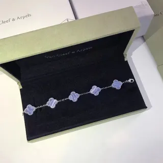 Van Cleef & Arpels Alhambra 薰衣草石 五 motif 手链