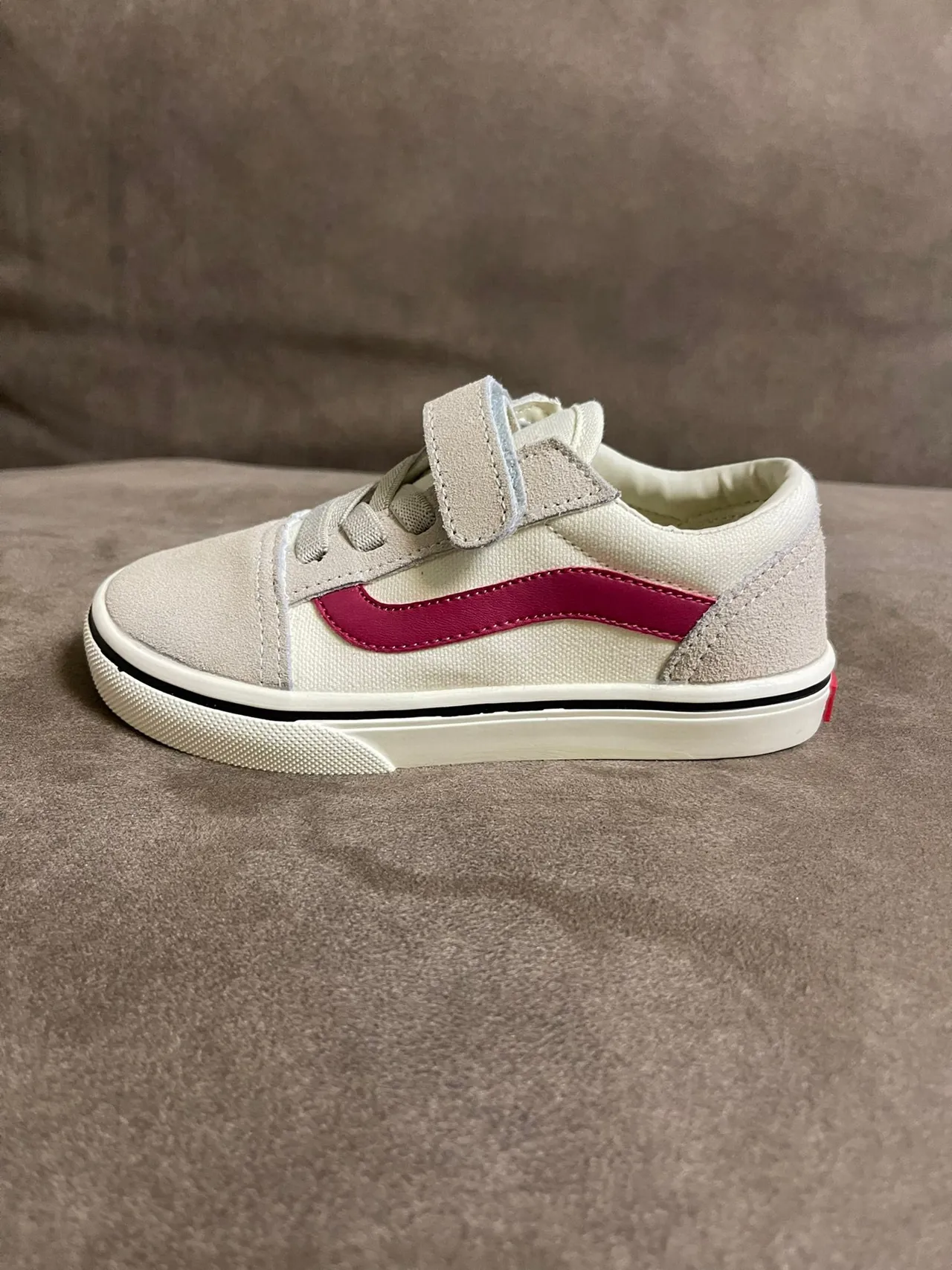 Vans Old Skool أزرق وبنفسجي منخفض القمة كومبو قماش مخمل أحذية تزلج 3
