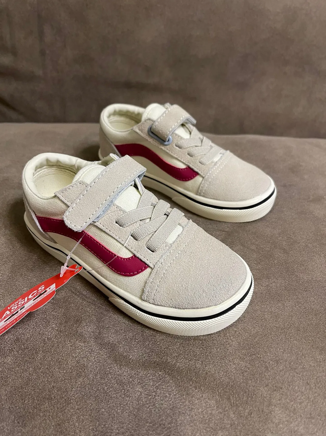 Vans Old Skool أزرق وبنفسجي منخفض القمة كومبو قماش مخمل أحذية تزلج 5