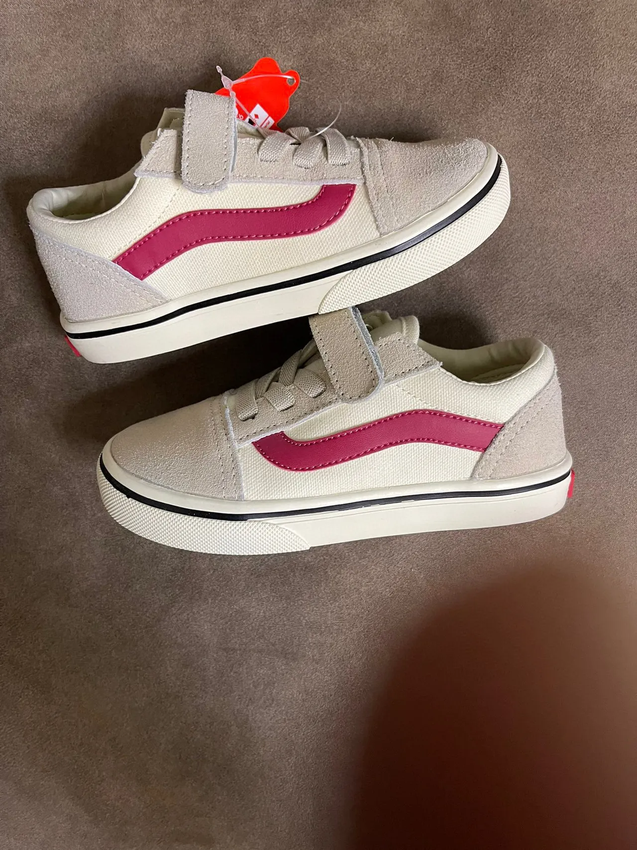 Vans Old Skool أزرق وبنفسجي منخفض القمة كومبو قماش مخمل أحذية تزلج 9
