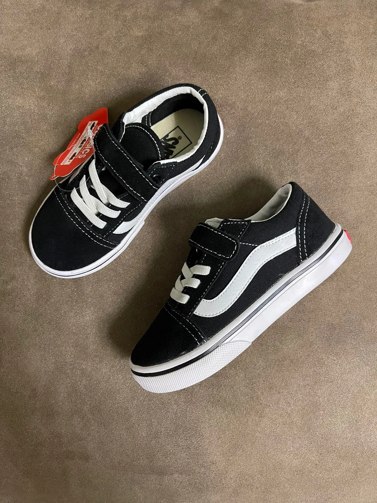 Vans Old Skool أزرق وبنفسجي منخفض القمة كومبو قماش مخمل أحذية تزلج 17