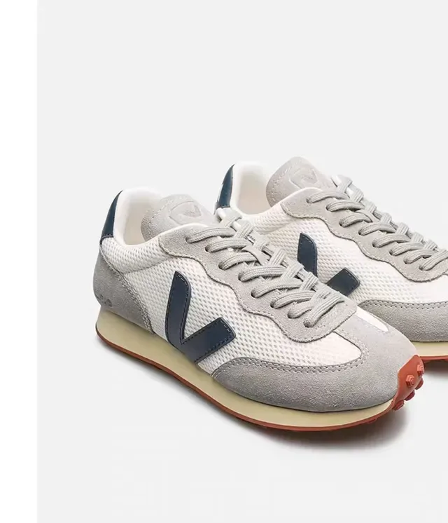 VEJA Beige White Low-Top Mesh And Suede Upper Lifestyle Sneakers 13