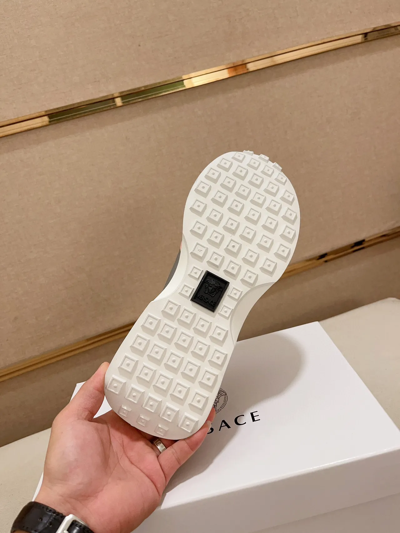 Versace Chain Reaction Blue White Black Chunky Sneakers 2