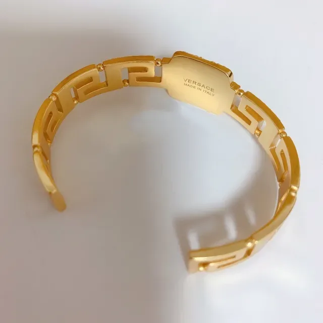 Versace Bracelet Or Argent Pavé-Crystal 4