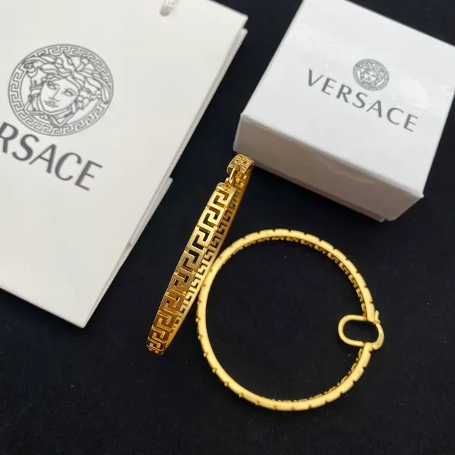 Versace Greca Odissea Brincos Aros Dourados com Greca 2