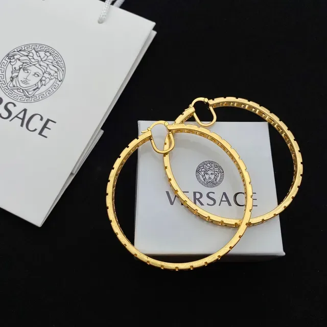 Versace Greca Odissea Brincos Aros Dourados com Greca 3