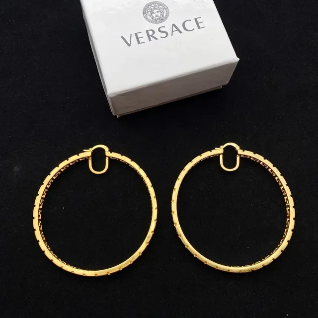 Versace Greca Odissea Brincos Aros Dourados com Greca 4