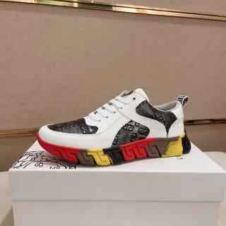 Versace Greca Odissea White Black Red Yellow Lifestyle Sneakers