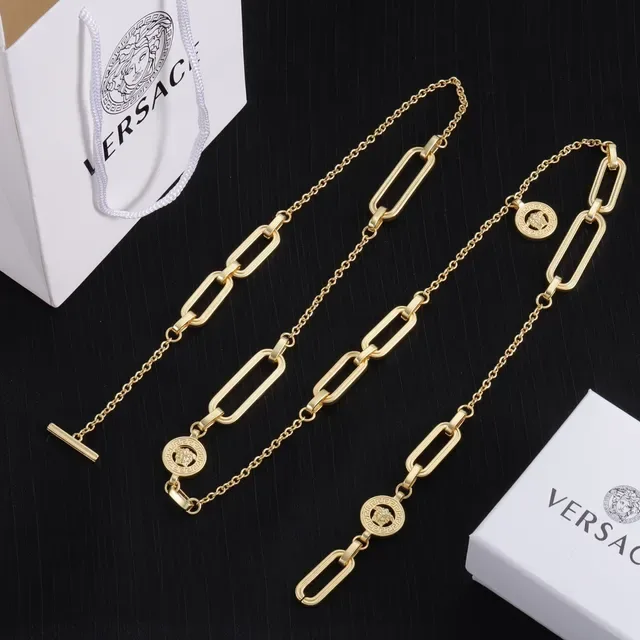 Versace Odissea Collier Doré Clip de Papier Medusa 5