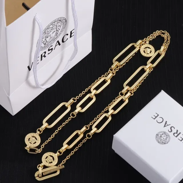 Versace Odissea Collier Doré Clip de Papier Medusa 6