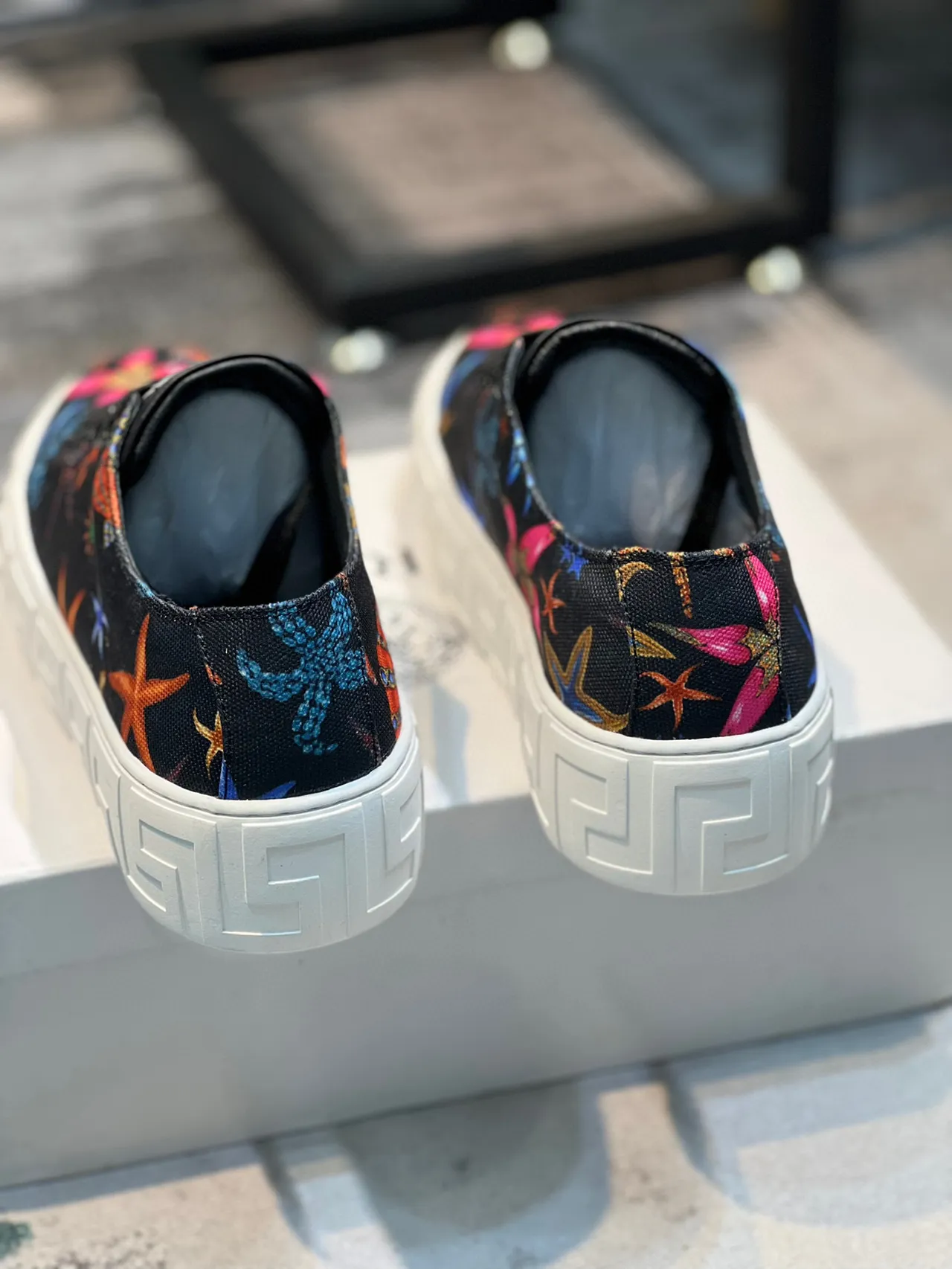 Versace Odissea Printed Canvas Low-Top Lifestyle Sneakers 2