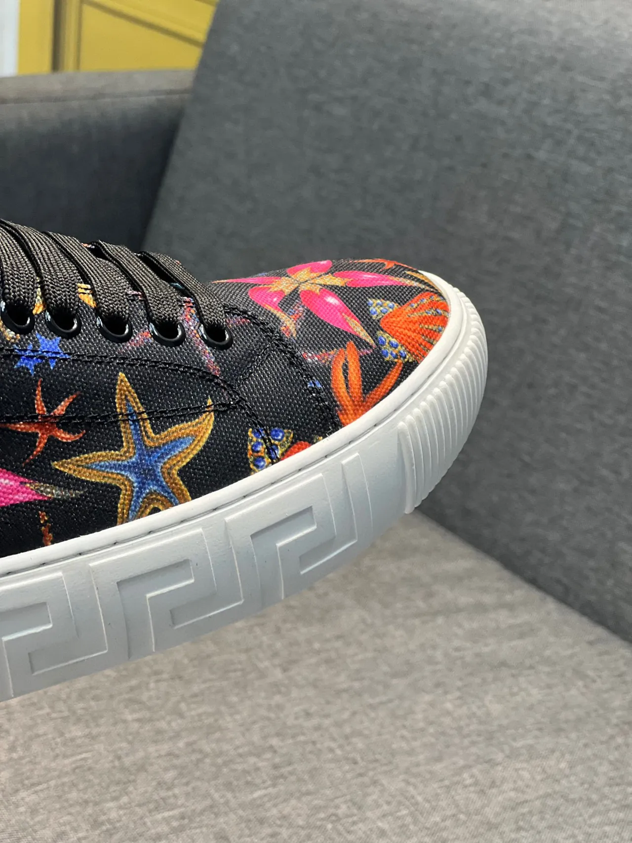 Versace Odissea Printed Canvas Low-Top Lifestyle Sneakers 3