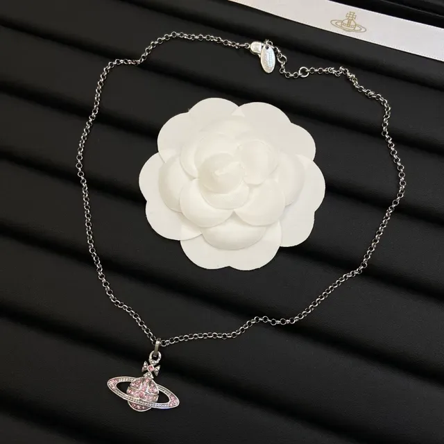 Collier Vivienne Westwood Classique Orbe Planétaire Incrusté de Cristaux 6