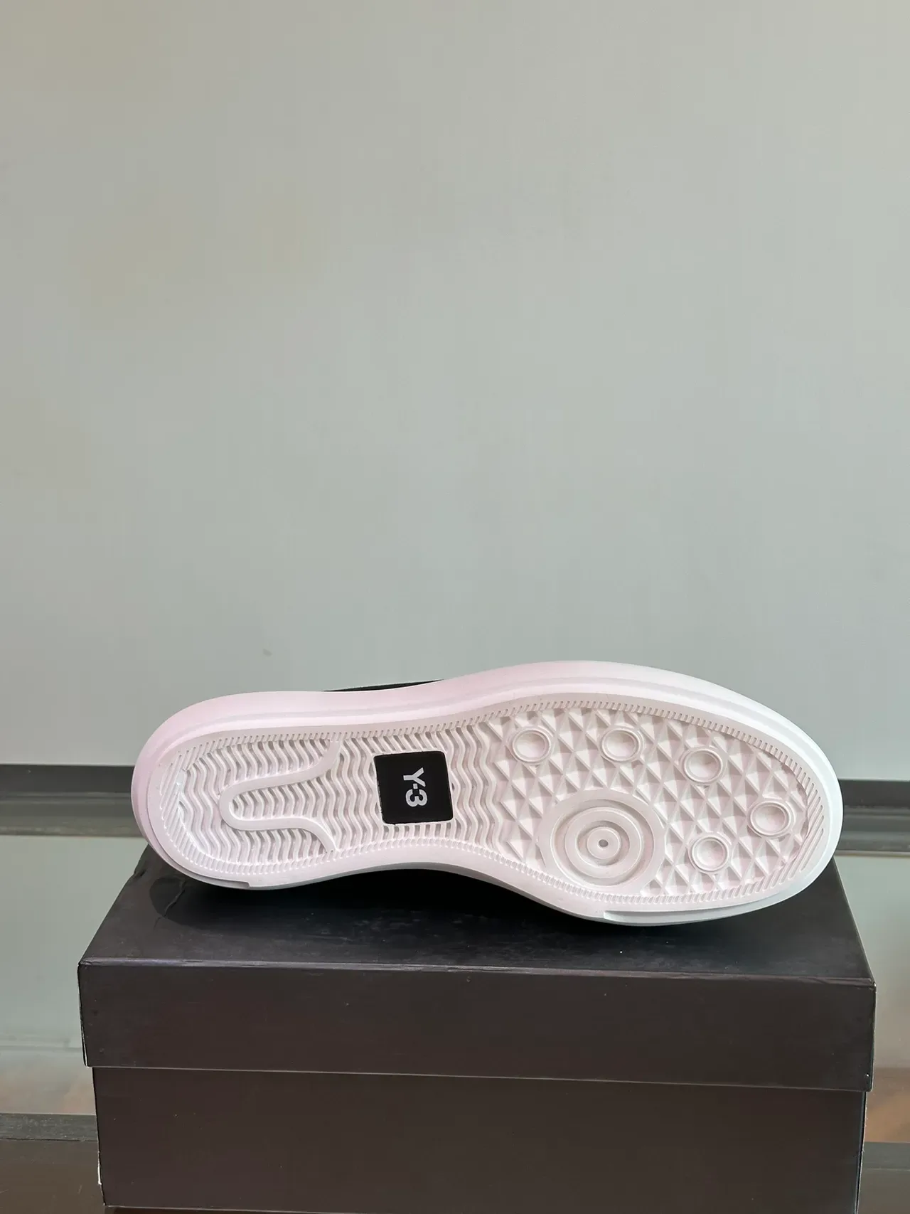 Y-3 Lona Preto Branco Borda Desfiada Tênis Lifestyle Low Top 3