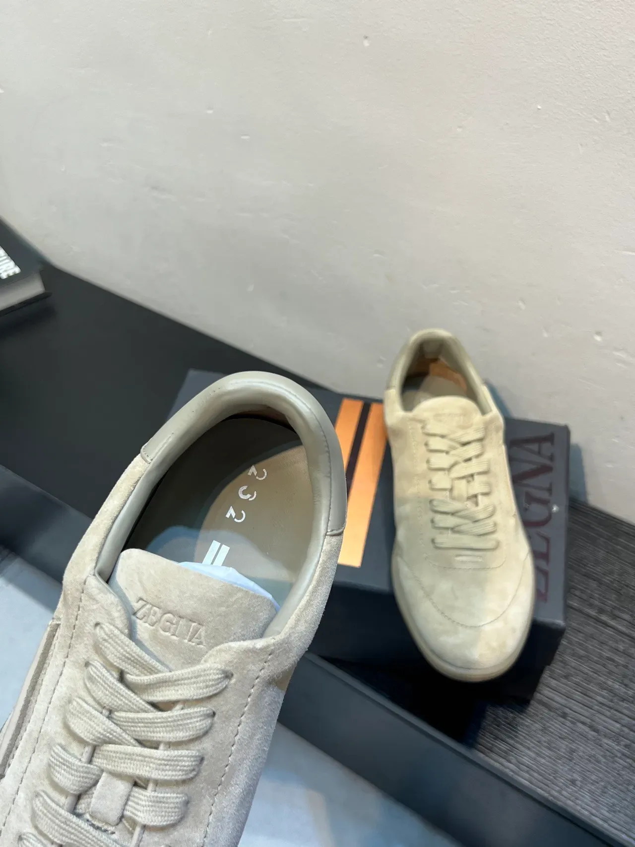 Zegna Beige Suede Lifestyle Sneaker 7